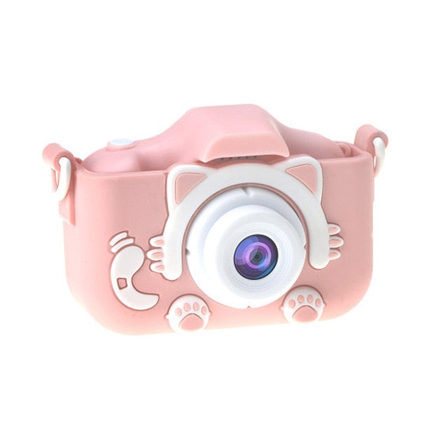 X5S Children's Camera Cute Toy Cat Mini Digital Camera IPS Screen Education Toys For Kids Camera for Children Birthday Gift