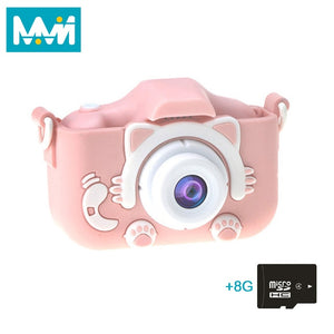 X5S Children's Camera Cute Toy Cat Mini Digital Camera IPS Screen Education Toys For Kids Camera for Children Birthday Gift